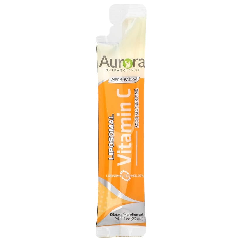 Aurora Nutrascience, Mega-Pack + 脂質體維他命 C,32 包,每包 0.68 液量盎司(20 毫升)