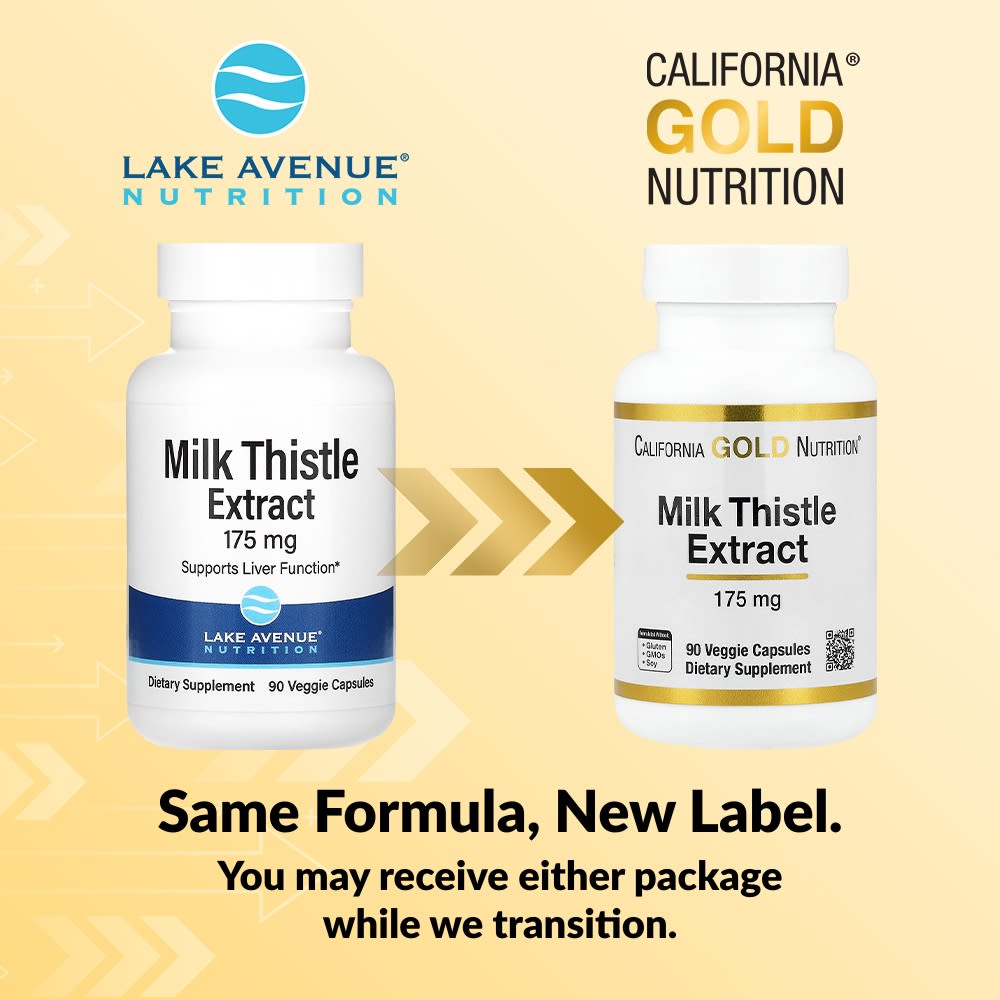 California Gold Nutrition, 水飛薊提取物,175 毫克,90 粒素食膠囊