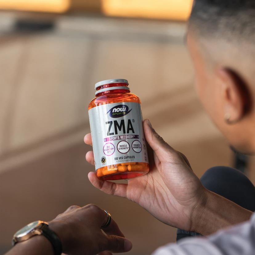 NOW Foods, 運動,ZMA®,180 粒素食膠囊