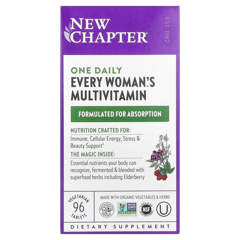 New Chapter, 女性每日一次多維他命™,96 片素食片