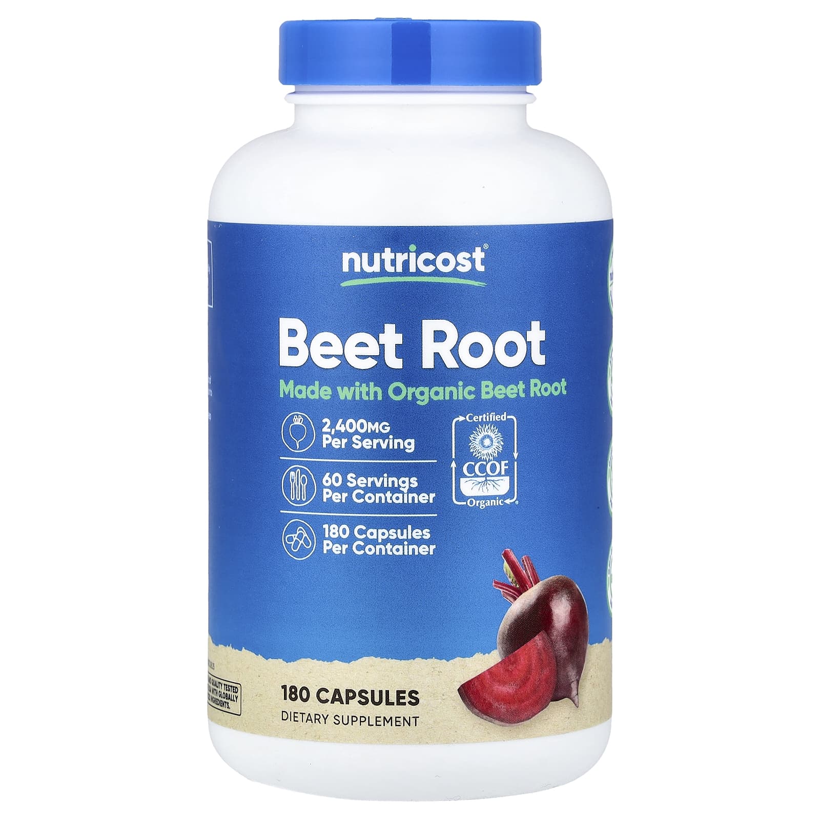 Nutricost, 甜菜根,2400 毫克,180 粒膠囊(每粒膠囊 800 毫克)