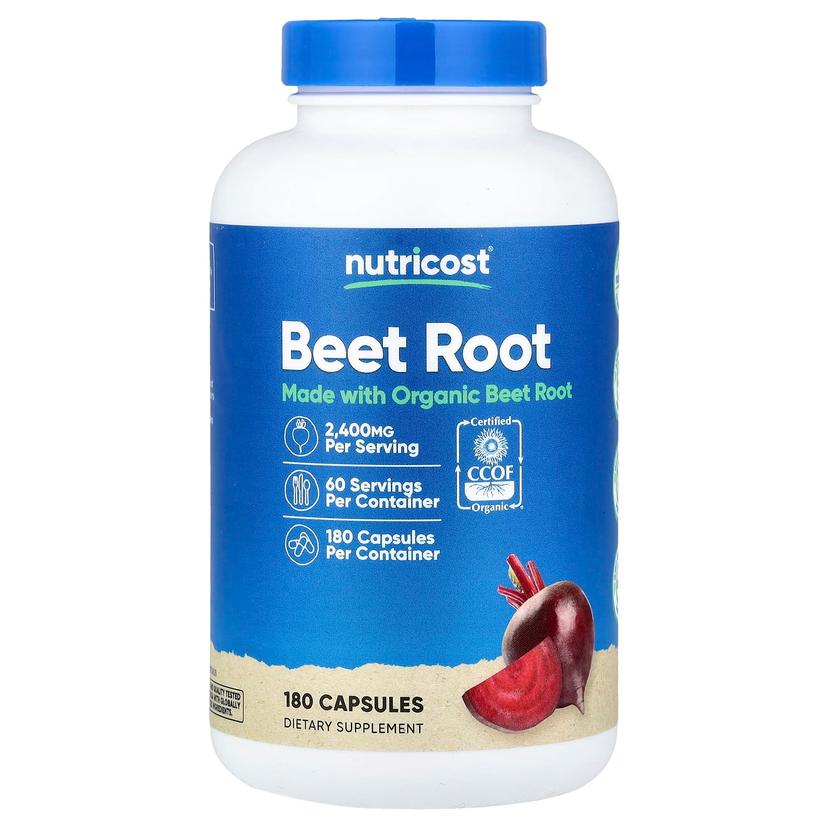 Nutricost, 甜菜根,2400 毫克,180 粒膠囊(每粒膠囊 800 毫克)