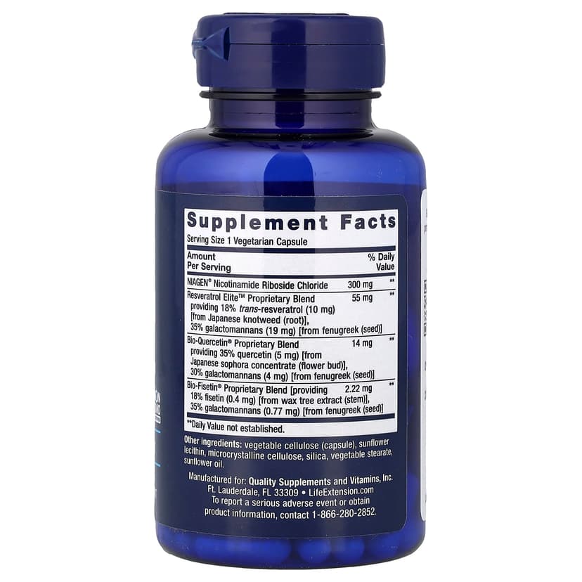 Life Extension, NAD+ Cell Regenerator™ and Resveratrol Elite™,30 粒素食膠囊