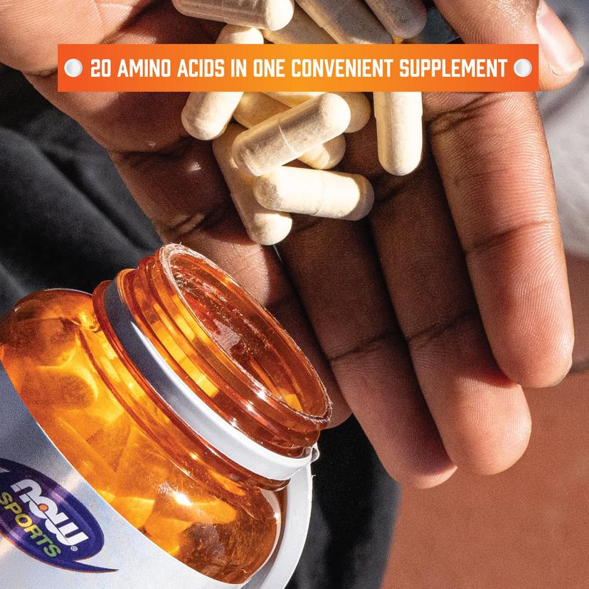 NOW Foods, 運動系列,多面氨基酸™,360 粒膠囊
