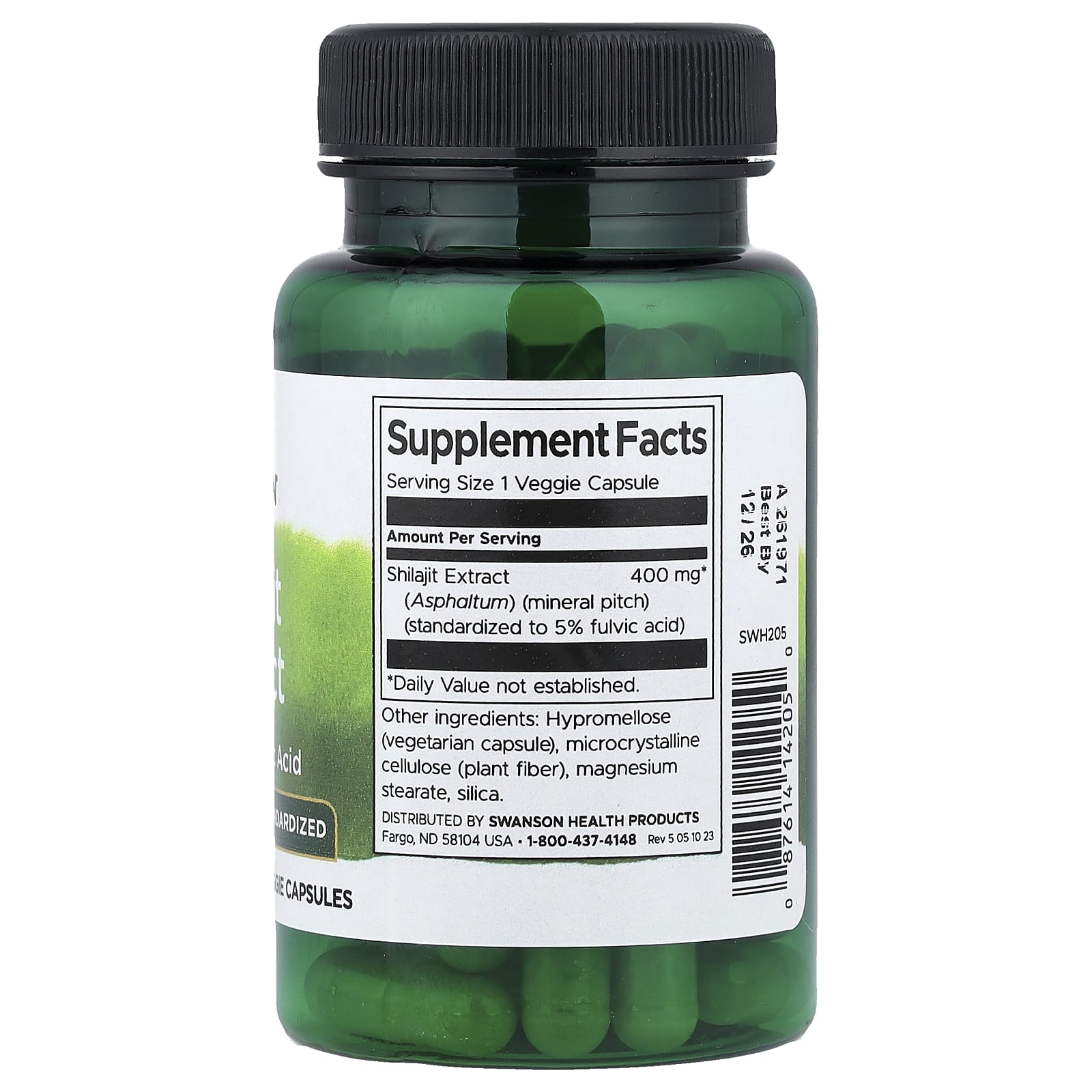 Swanson Vitamins, 喜來芝提取物,標準化,400 毫克,60 粒素食膠囊