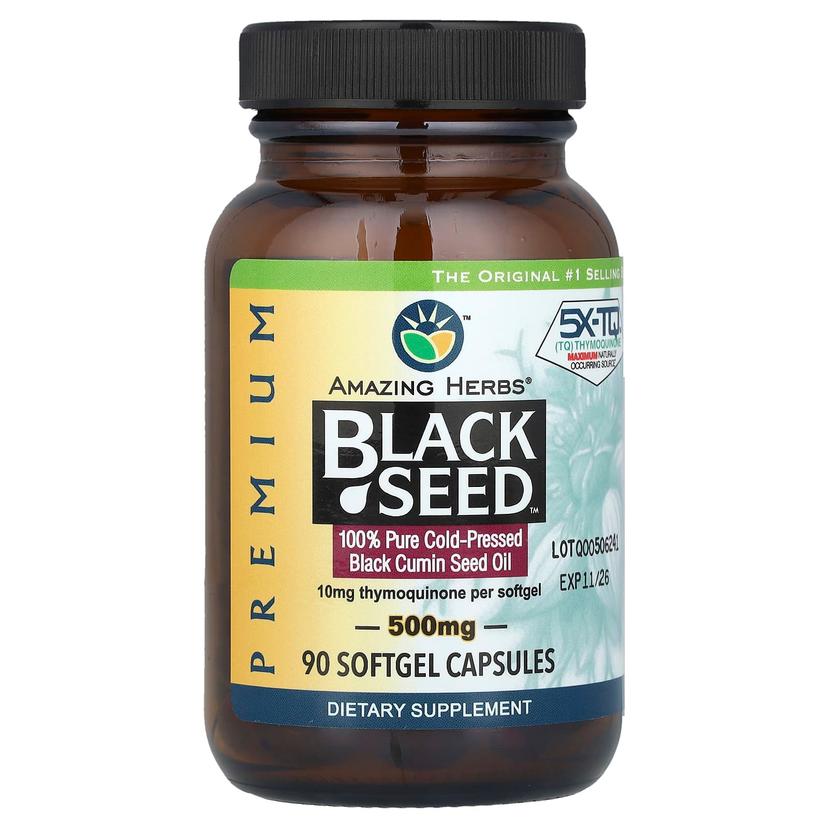 Amazing Herbs, 黑籽™,90 粒軟膠囊膠囊