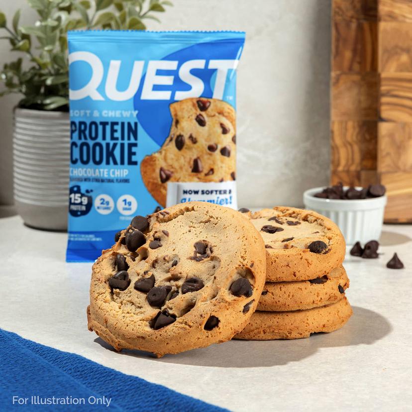 Quest Nutrition, 蛋白餅乾,巧克力碎,4 包,每包 2.08 盎司(59 克)