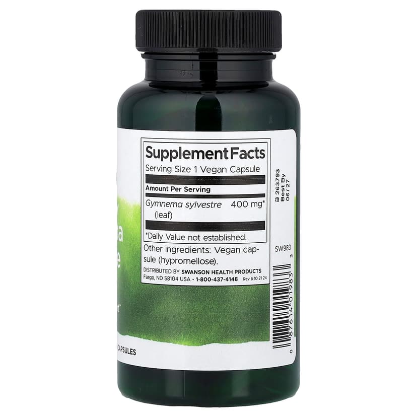 Swanson Vitamins, 多面® 匙羹藤葉,400 毫克,100 粒全素膠囊