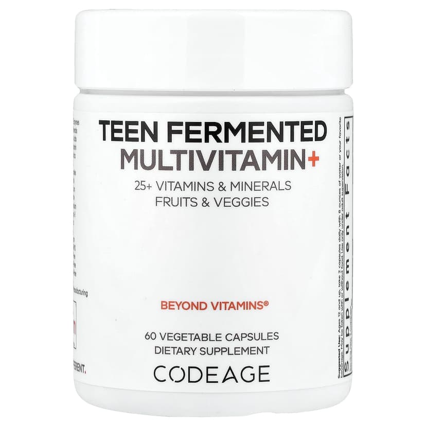 Codeage, 青少年發酵多維他命+, 60 粒素食膠囊
