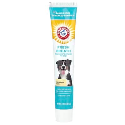 Arm & Hammer, 口氣清新,酶牙膏,犬用,香草姜味,2.5 盎司(67.5 克)
