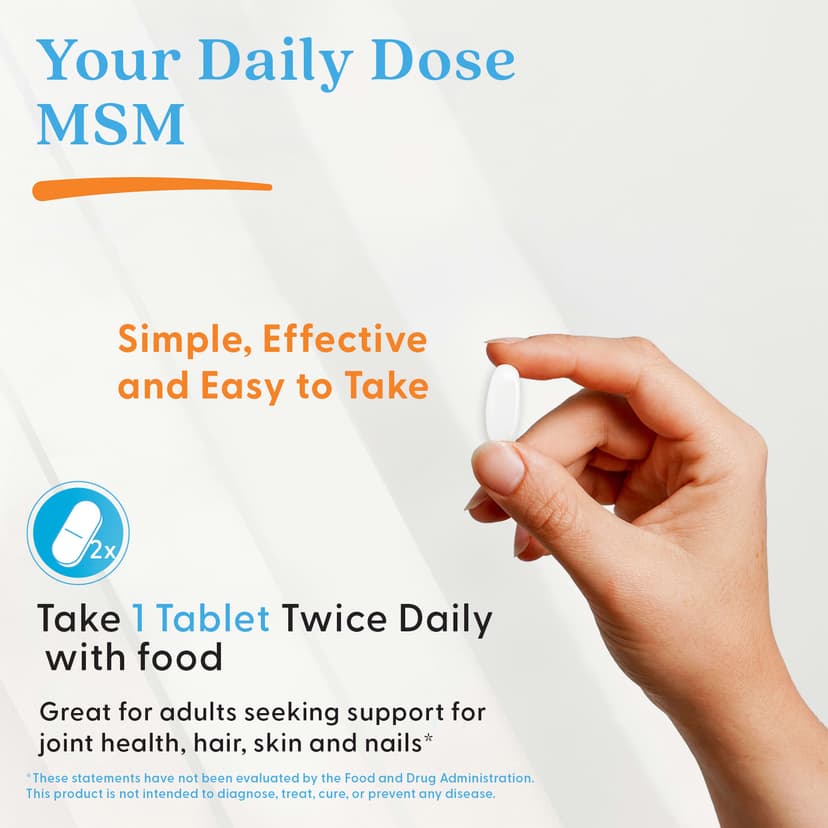 Doctor's Best, 含 OptiMSM 的 MSM,1500 毫克,120 片