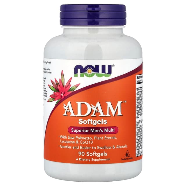 NOW Foods, ADAM™,高級男性多營養素,90 粒軟膠囊