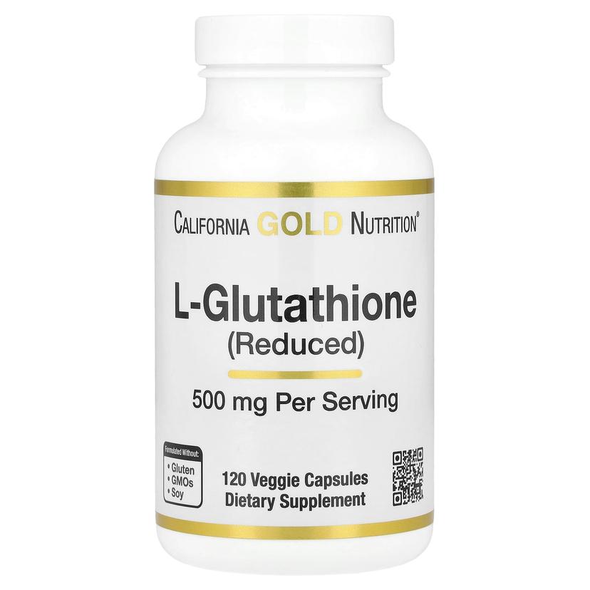 California Gold Nutrition, L-谷胱甘肽(還原型),500 毫克,120 粒素食膠囊