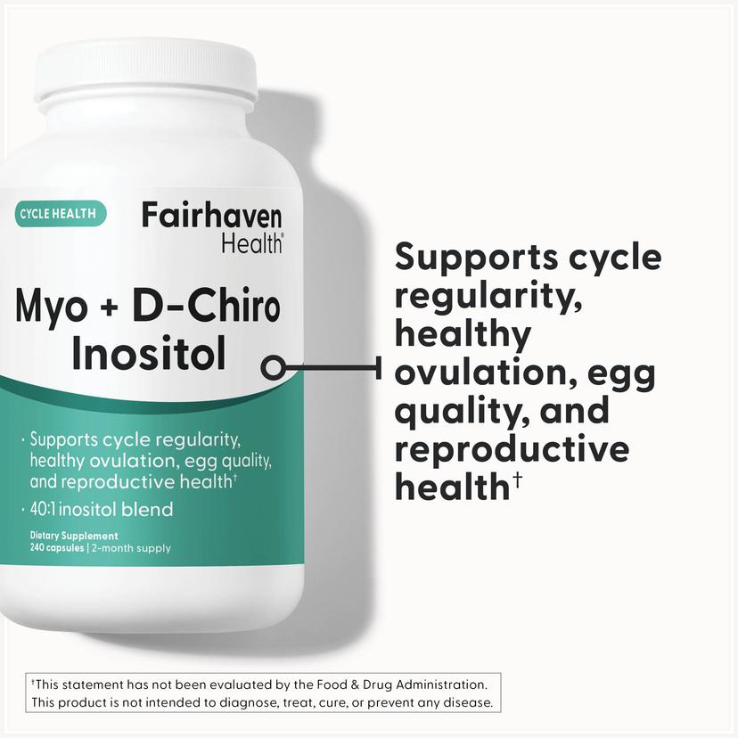 Fairhaven Health, Myo + D-Chiro 肌醇,240 粒膠囊