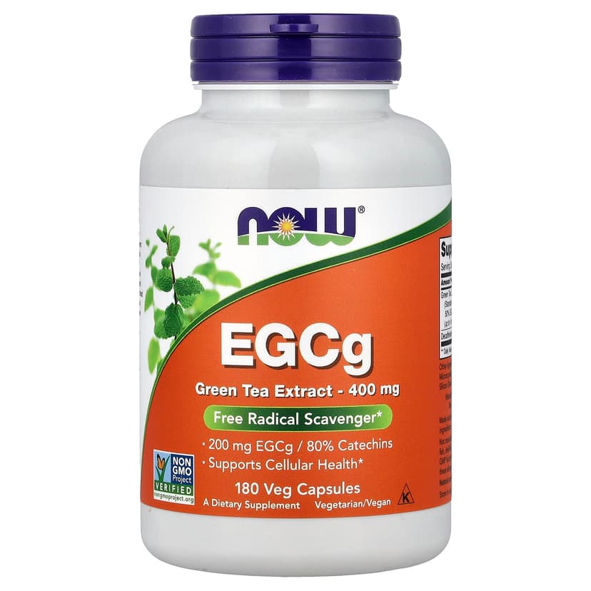 NOW Foods, EGCg 綠茶提取物素食膠囊,400 毫克,180 粒