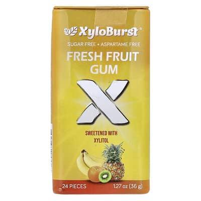Xyloburst, 木糖醇口香糖,新鮮水果味,24 片,1.27 盎司(36 克)