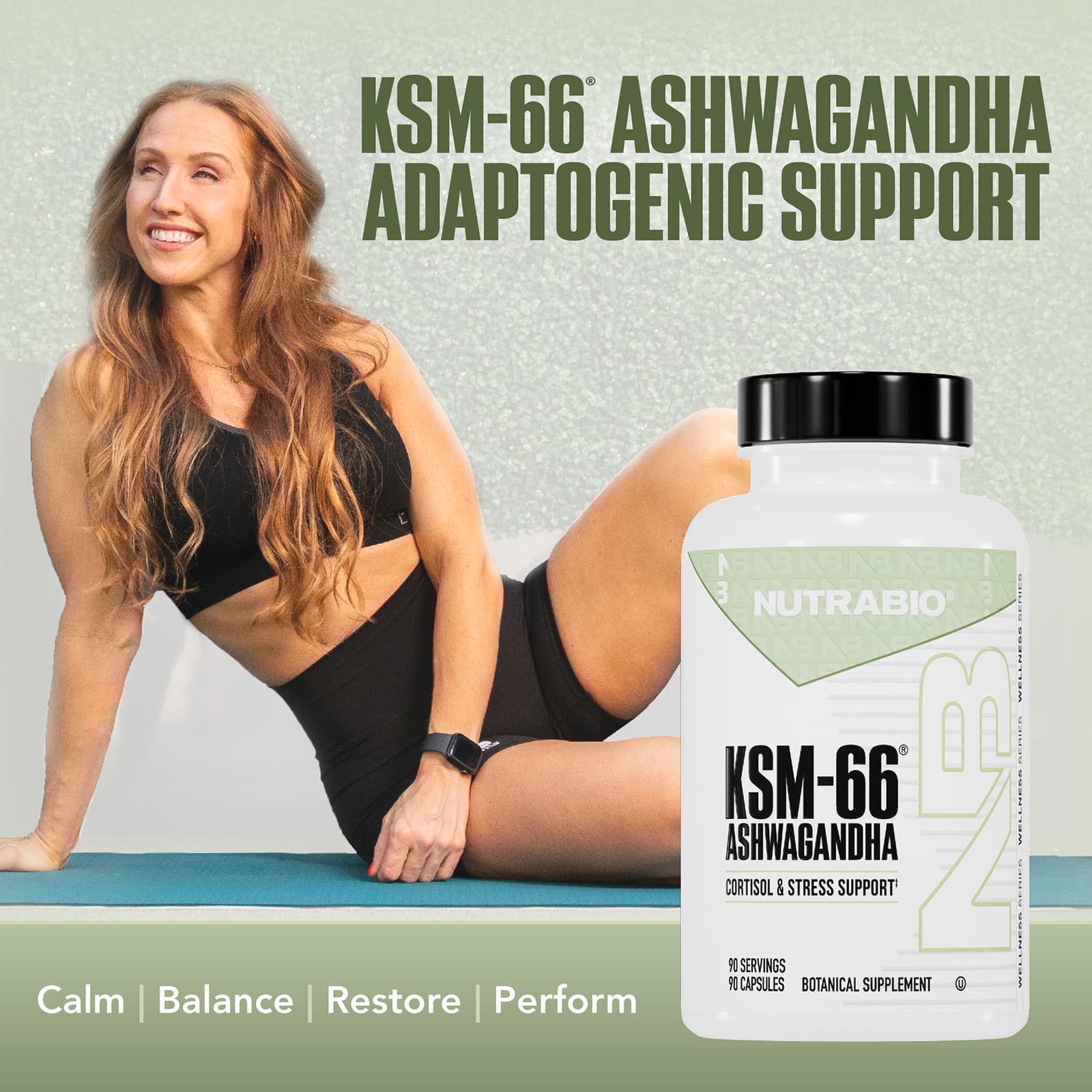 NutraBio, 南非醉茄 KSM-66,600 毫克,90 粒素食膠囊