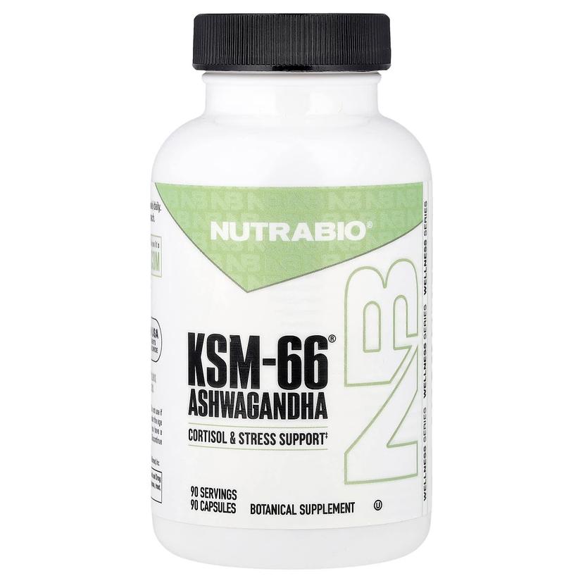 NutraBio, 南非醉茄 KSM-66,600 毫克,90 粒素食膠囊