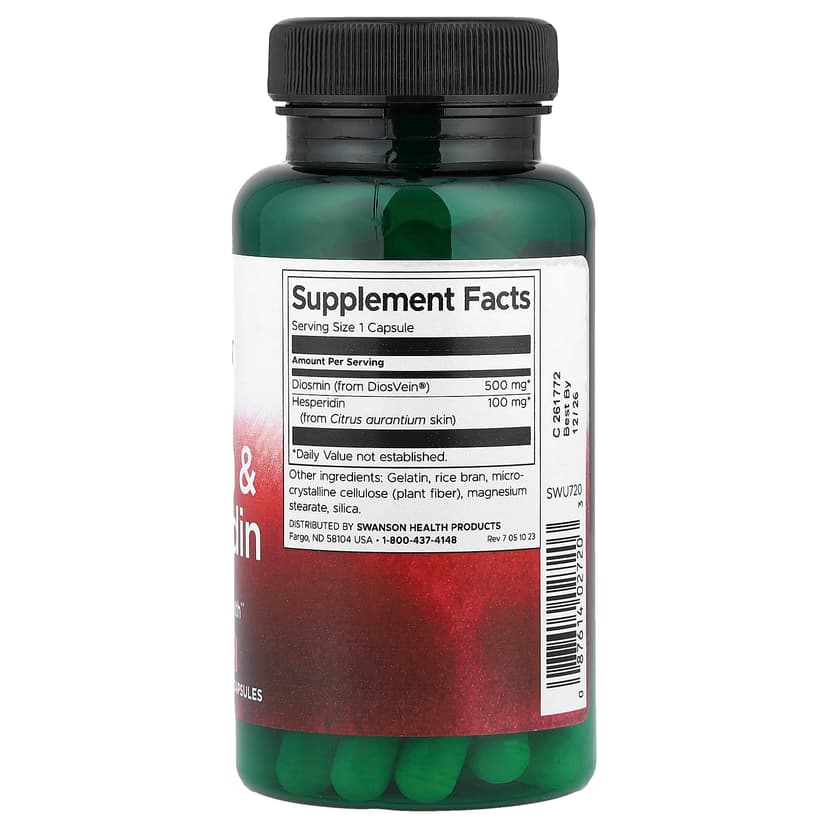 Swanson Vitamins, 地奧司明和橙皮苷,60 粒膠囊