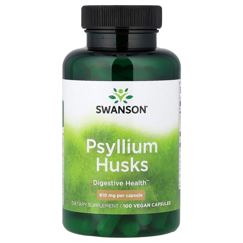 Swanson Vitamins, 車前子殼全素膠囊,610 毫克,100 粒