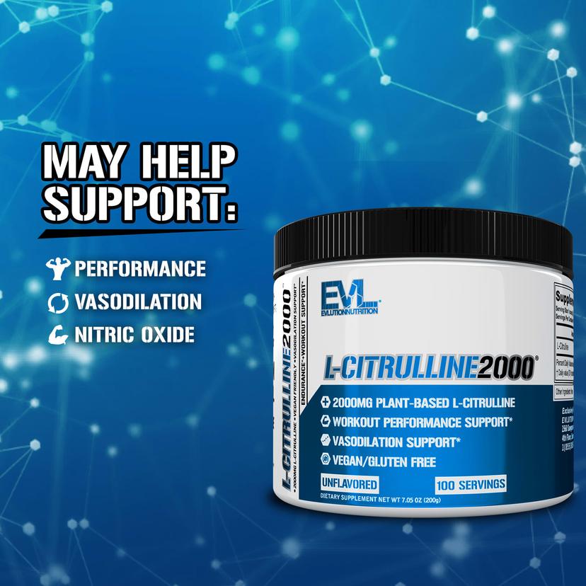 EVLution Nutrition, L-瓜氨酸 2000,原味,7.5 盎司(200 克)