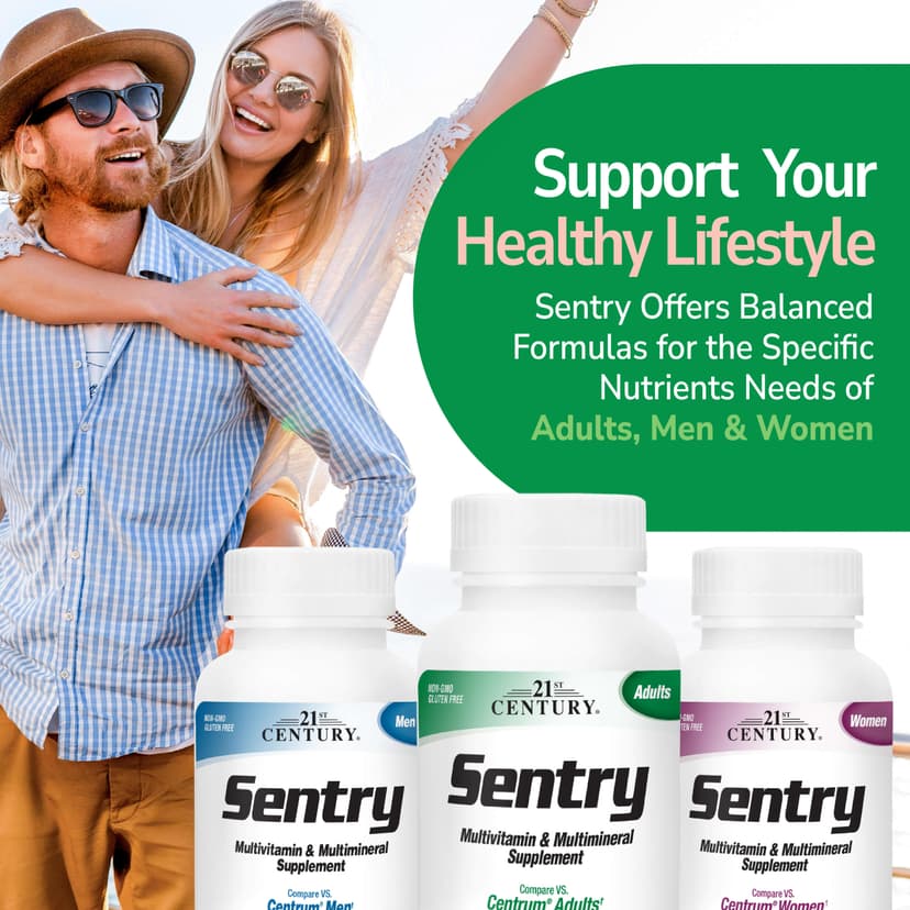 21st Century, Sentry,成年人復合維他命與多礦物質補充劑,300 片