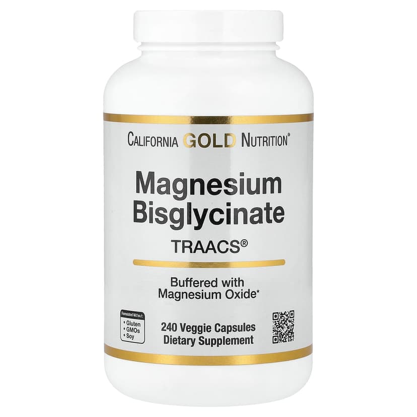 California Gold Nutrition, 雙甘氨酸鎂螯合物,Albion TRAACS®,240 粒素食膠囊(每粒膠囊 100 毫克)