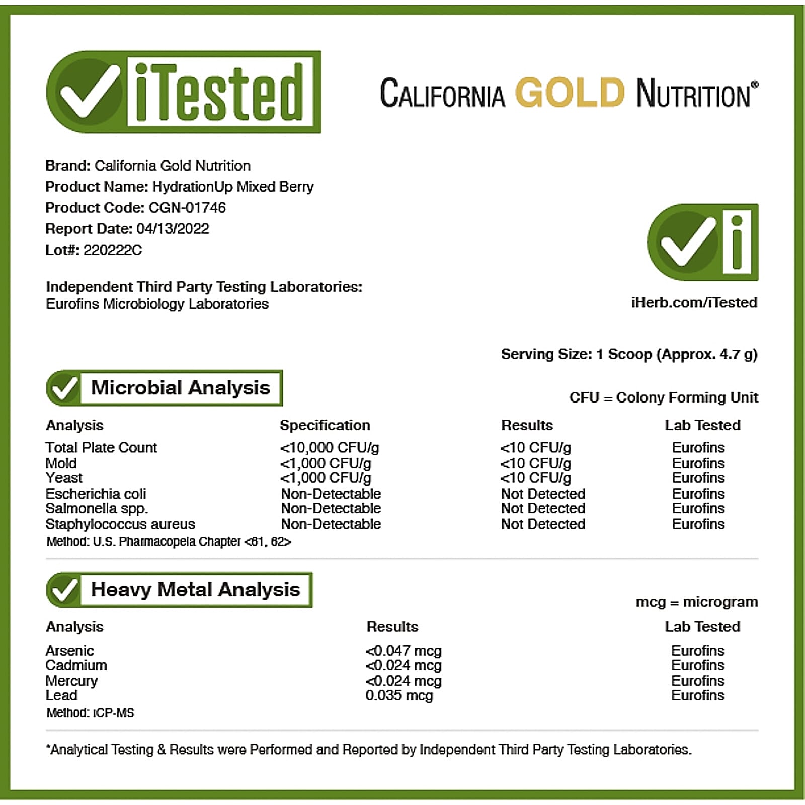 California Gold Nutrition, HydrationUP®,含鈣、鉀、維他命 C 與維他命 E,綜合莓果口味,8 盎司(227 克)
