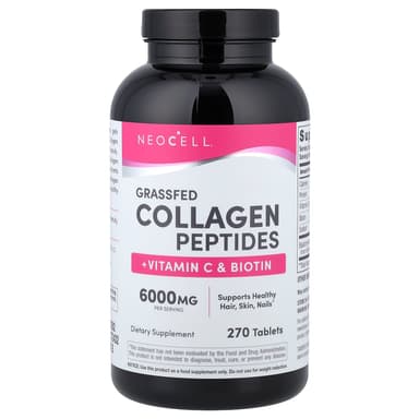 NeoCell, 草飼膠原蛋白肽 + 維他命 C 和生物維他命,270 片