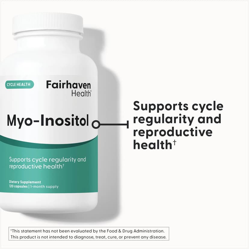 Fairhaven Health, Myo-肌醇,120 粒膠囊(每粒膠囊 500 毫克)
