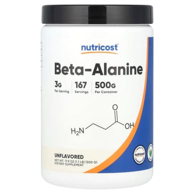 Nutricost, β-丙氨酸,原味,17.9 盎司(500 克)