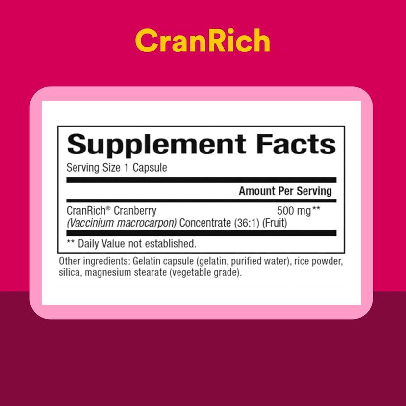 Natural Factors, CranRich® 高濃度蔓越莓,特強型,500 毫克,90 粒膠囊