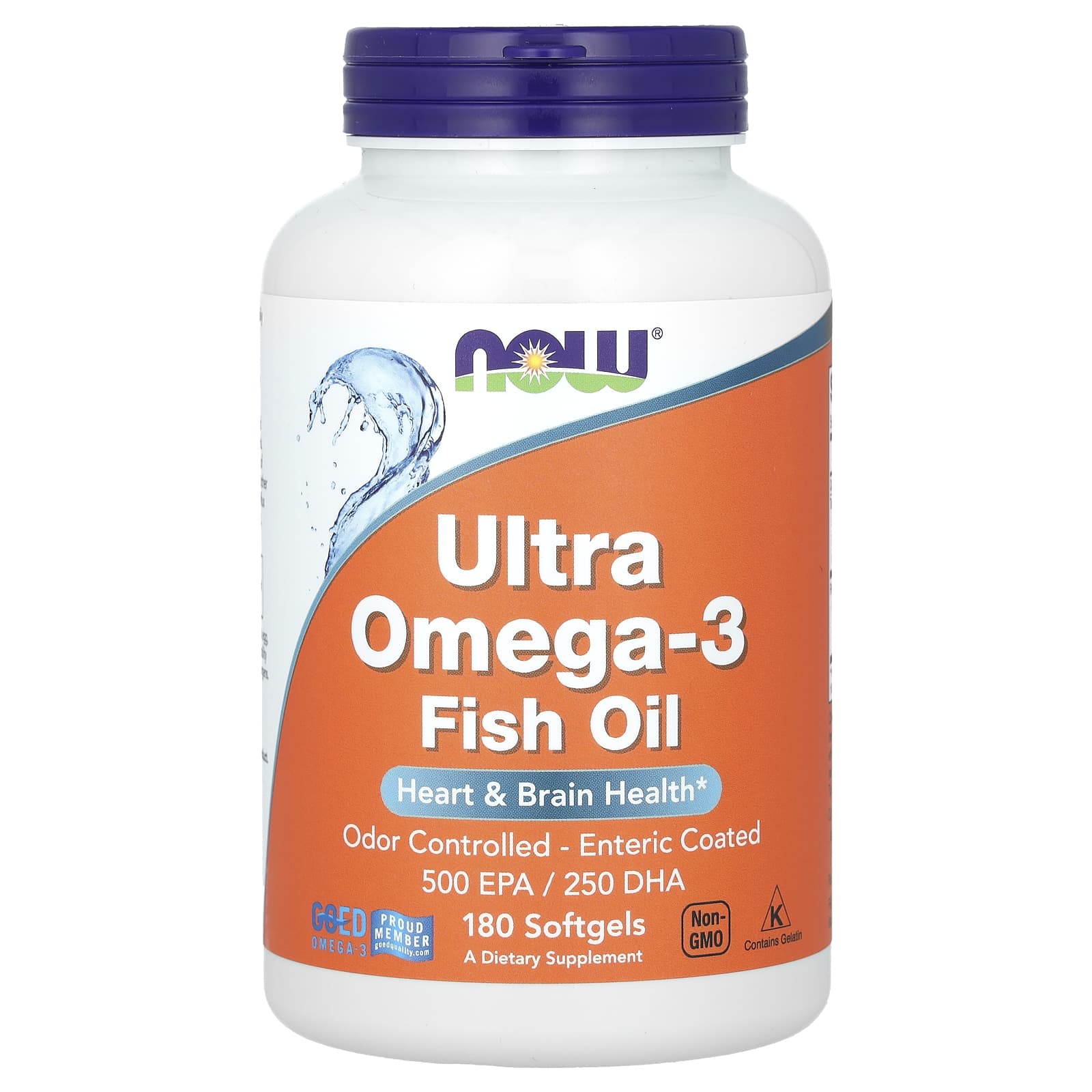 NOW Foods, Ultra Omega-3 魚油,180 粒軟凝膠