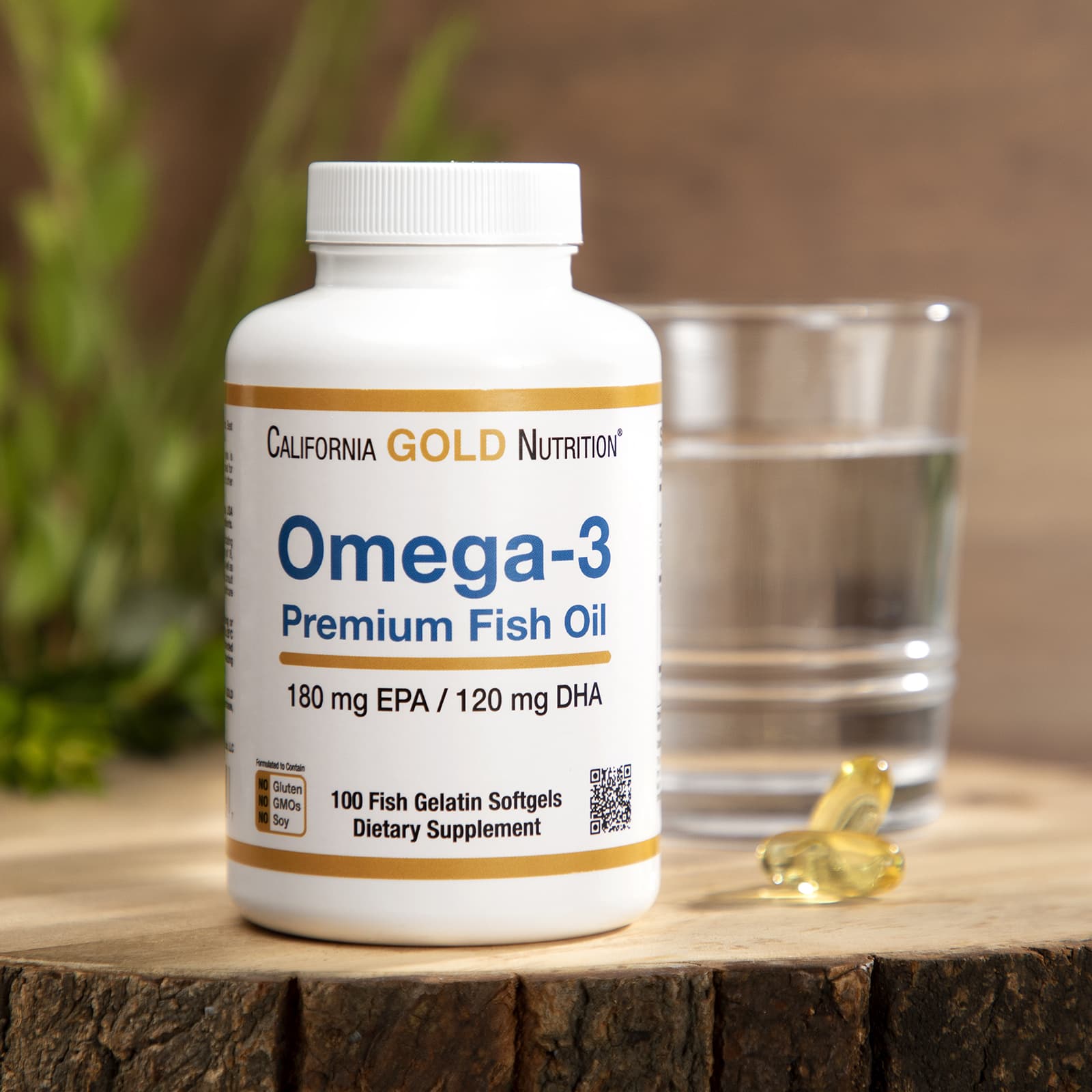 California Gold Nutrition, Omega-3 優質魚油,100 粒魚明膠軟膠囊(每粒 1,100 毫克)